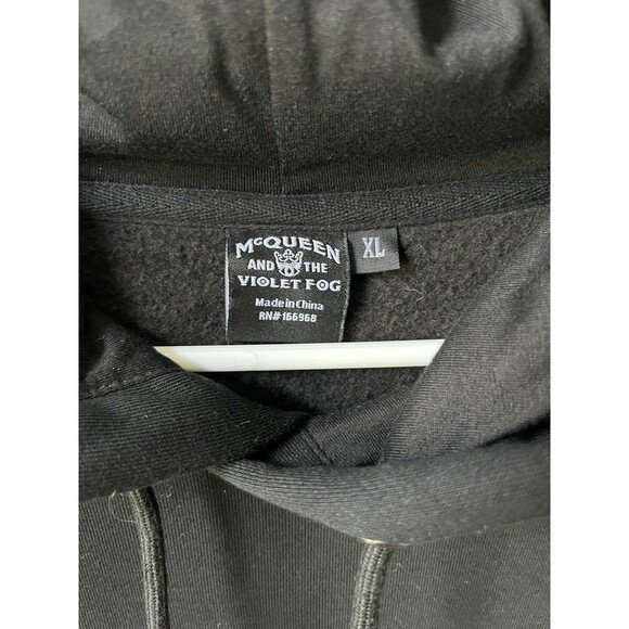 McQueen And The Violet Fog Sweatshirt Mens Sz XL Black White Wiz Khalifa Gin - Picture 3 of 8